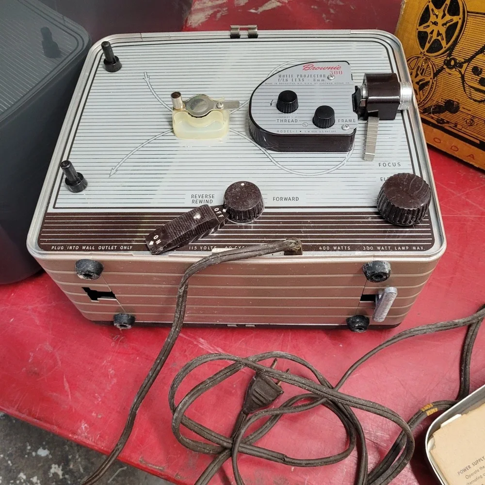 Vintage 1950's Kodak Brownie 300‎ Movie Projector 8mm - Retro Home Decor / Prop
